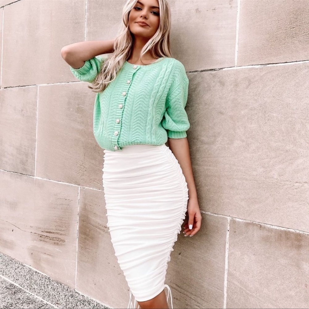 By Egreis Kendyl Skirt White Brand New